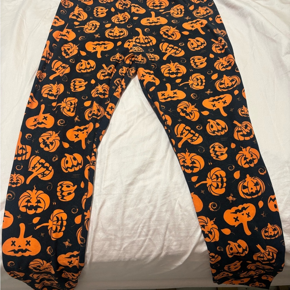 Halloween Pumpkin Print Women Leggings